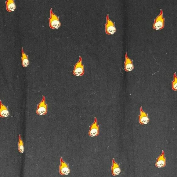 Molokai Surf Co. Shirt Mens XL Short Sleeve Flaming Skull Print Pocket Top NEW - Picture 8 of 11